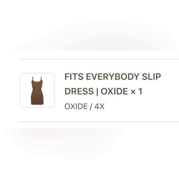 New Skims fits everybody soft lounge slip dress in color oxide brown size 4x - Picture 2 of 4